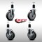 Service Caster 5'' SS Thermoplastic Rubber Wheel Swivel 1-1/2'' Expanding Stem Caster Set 2 Brakes, 4PK SCC-SSEX20S514-TPRB-2-TLB-2-112 - alternate 2